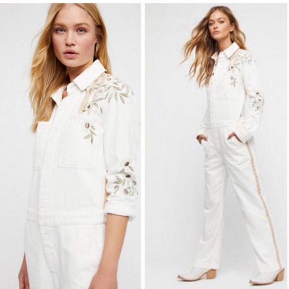 white jumpsuit free people